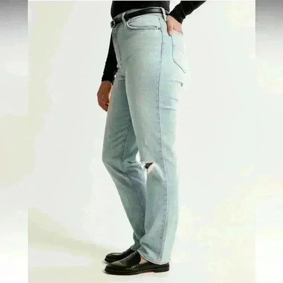 Abercrombie Curve Love Ultra High Rise 90s Straight Jean sz 36/22S - Picture 9 of 11